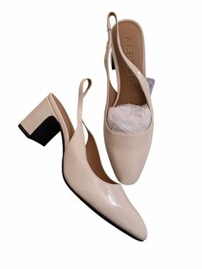 Aerosoles Mags sling back cream ivory pumps heels 8M